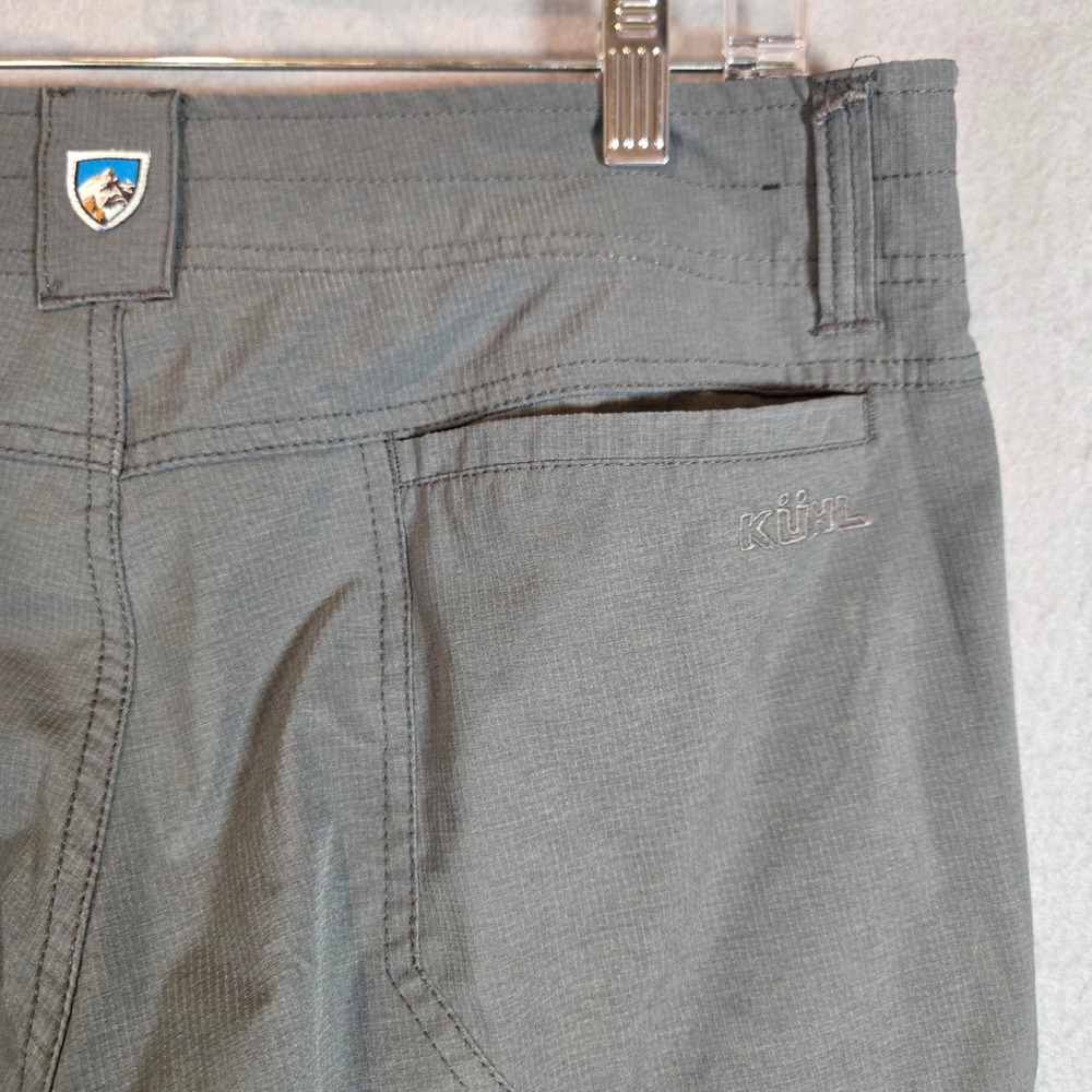 Kuhl Shorts Mens 34 Renegade Charcoal Gray Ripstop Cargo Hiking Outdoor Active - Picture 13 of 14